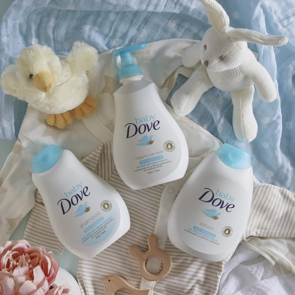 Baby Dove Baby Product - Pack of 6 x 400 ml (Total: 2400 ml) Hydration