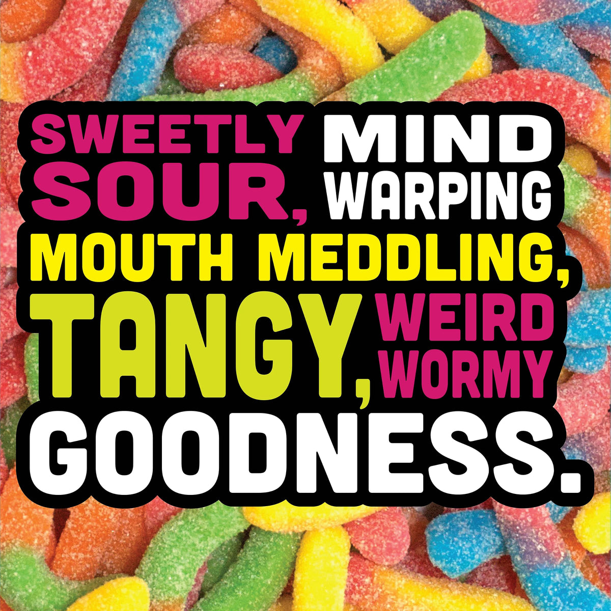 Trolli Sour Brite Crawlers Minis Candy, Sour Gummy Worms, 2 Ounce Treat-Size Pouches (Pack Of 18)