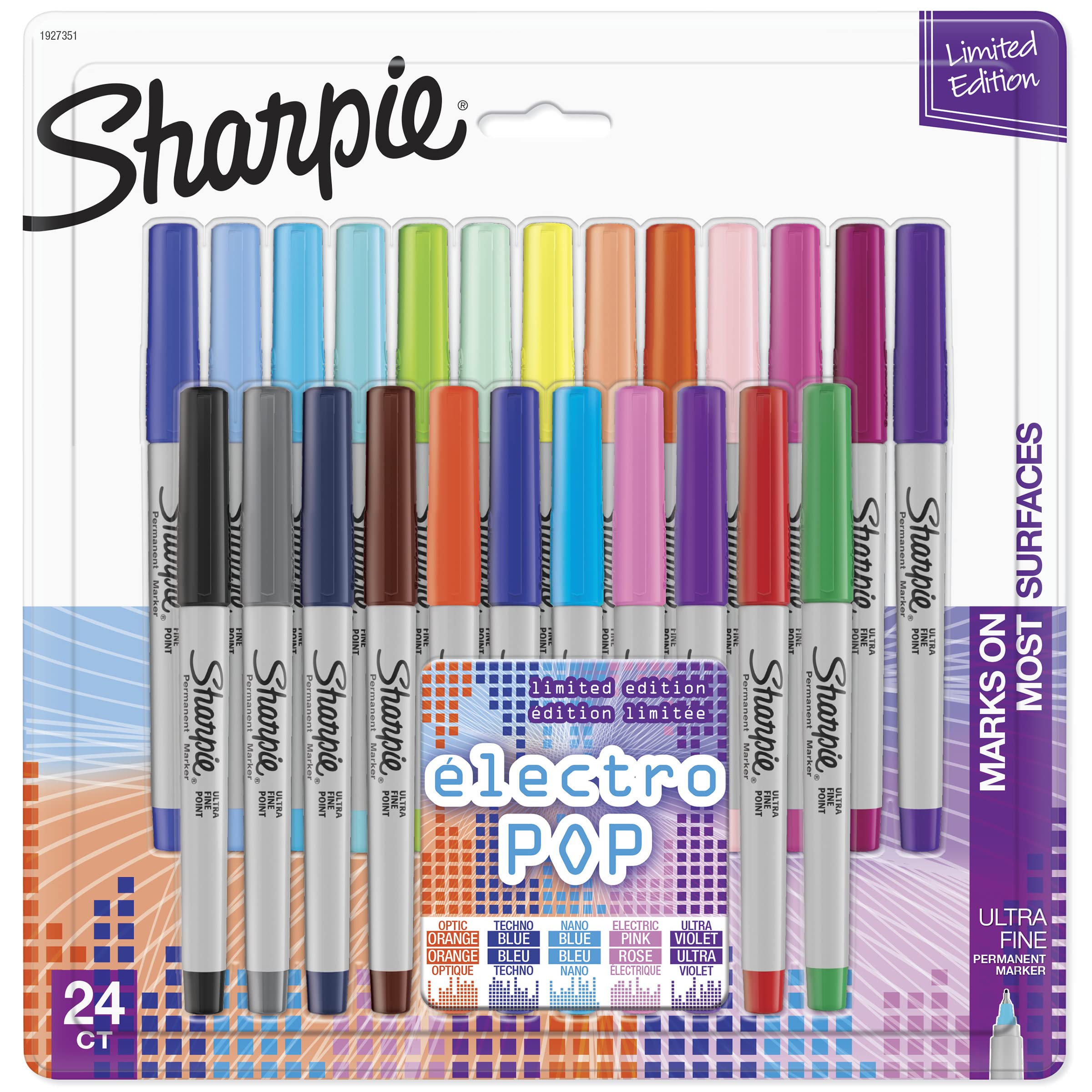 Sharpie Electro Pop Permanent Markers Ultra Fine Point Markers Asso
