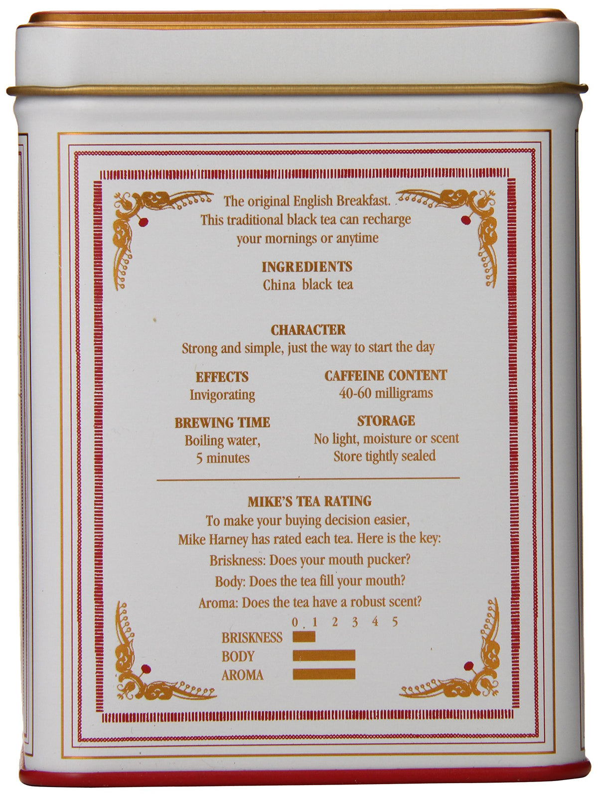 Harney & Sons Black Tea, English Breakfast, 20 Sachets