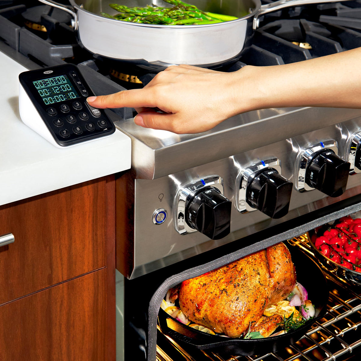 OXO Good Grips Digital Triple Kitchen Timer - Black