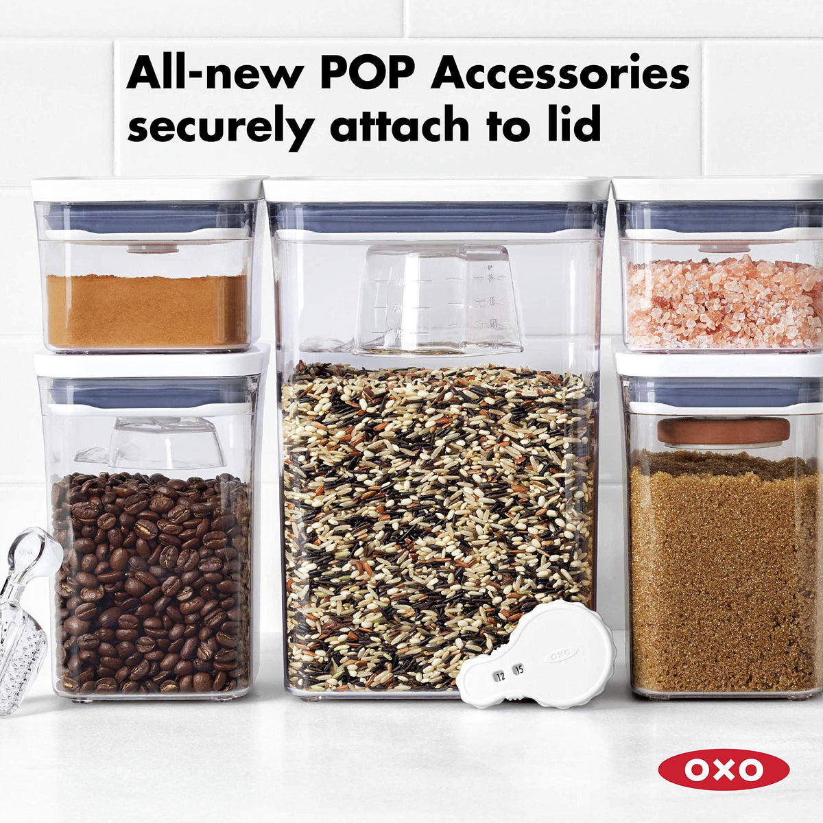 OXO Good Grips POP Container, 1.2 Qt - Rectangle - Pasta, Transparent