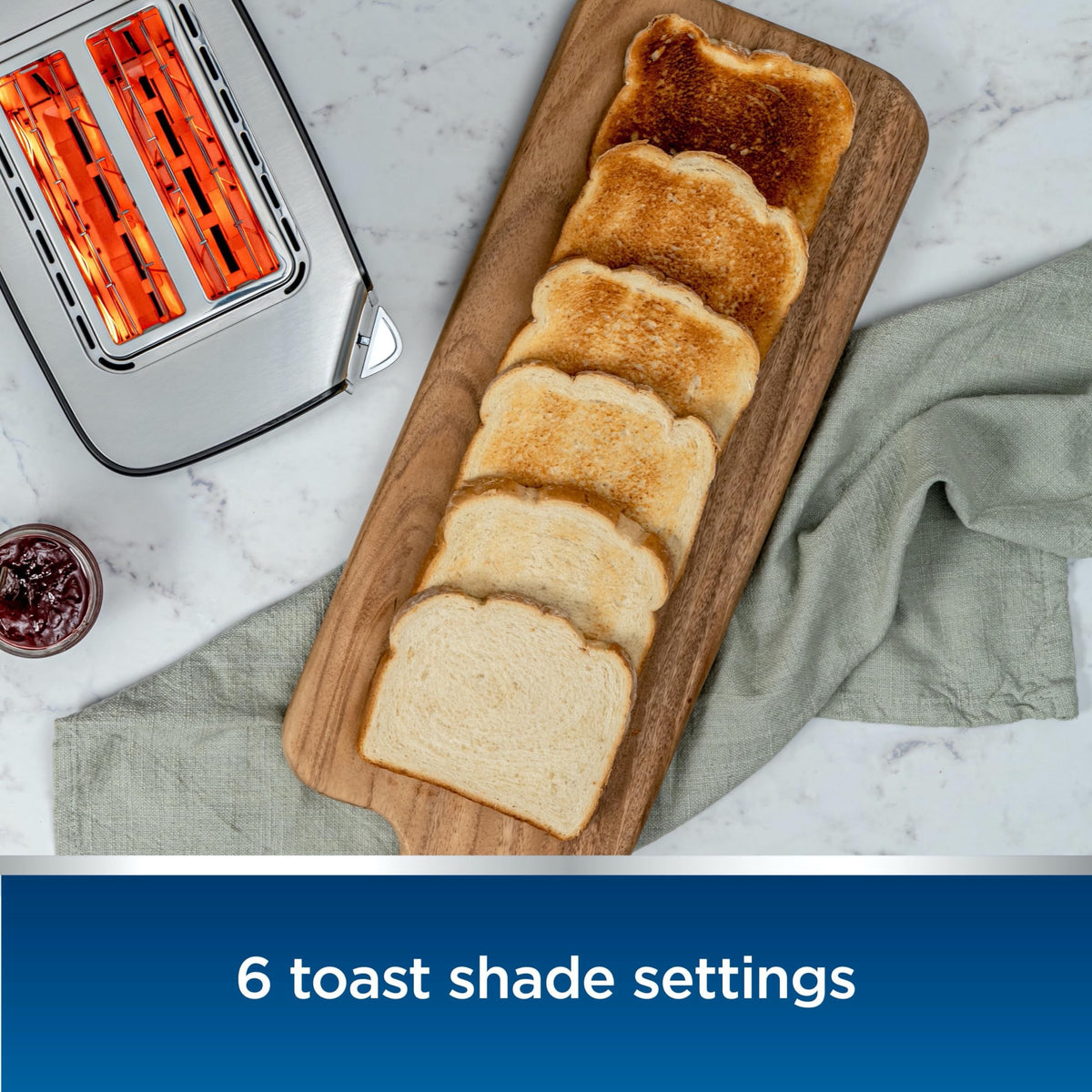 Oster 2-Slice Stainless Steel Digital Touchscreen Toaster with Quick-Check Lever and Digital Countdown Timer