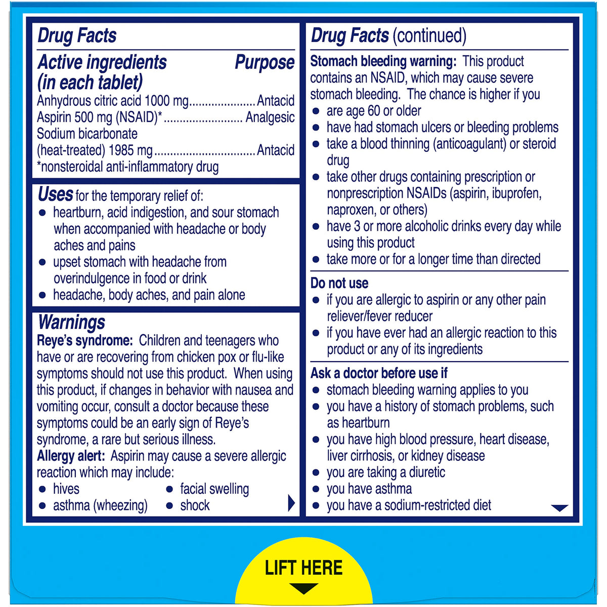 Alka-Seltzer Extra Strength Effervescent Tablets, 24 Count (Pack of 2)