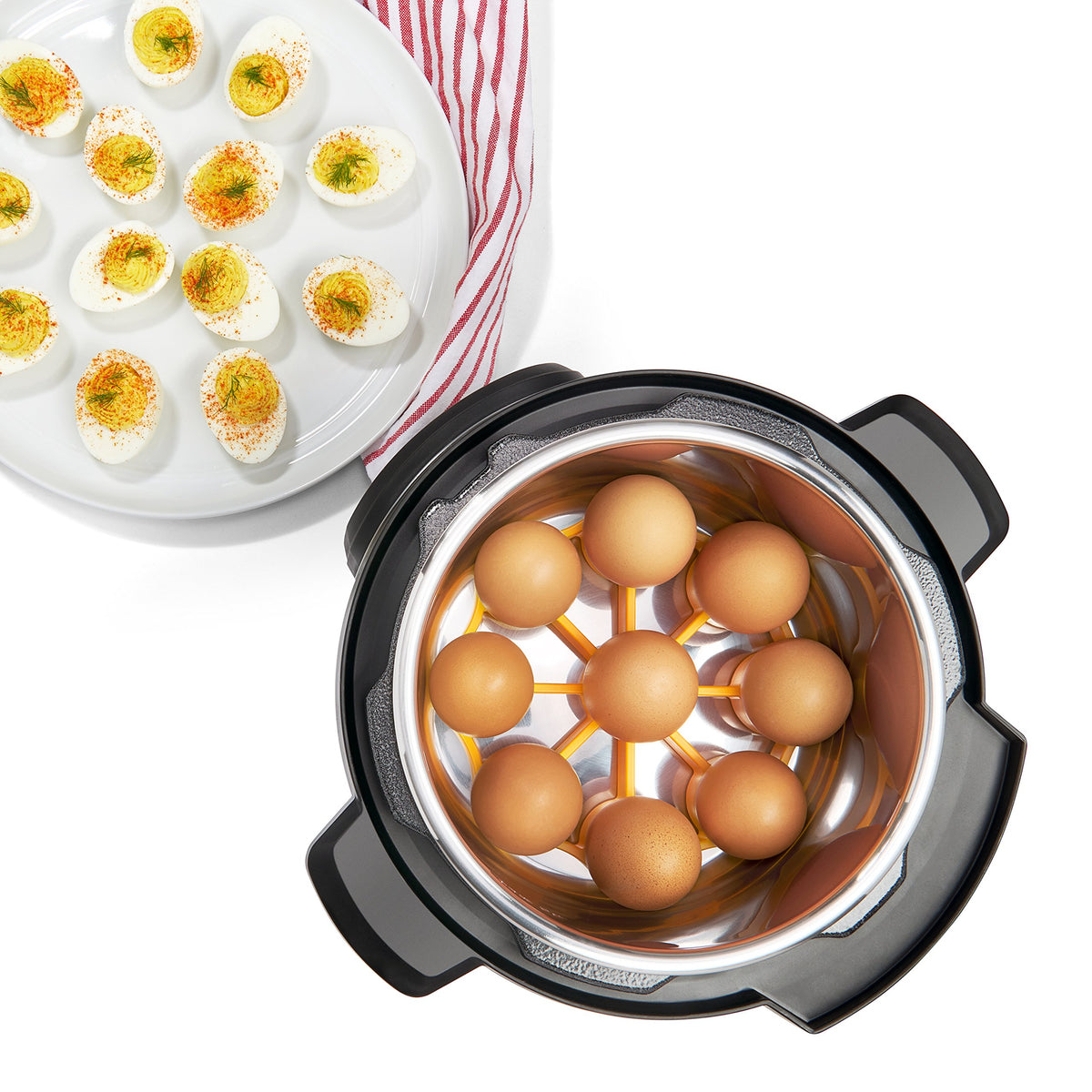 OXO Good Grips Silicone Egg Rack â€“ One Size,Yellow