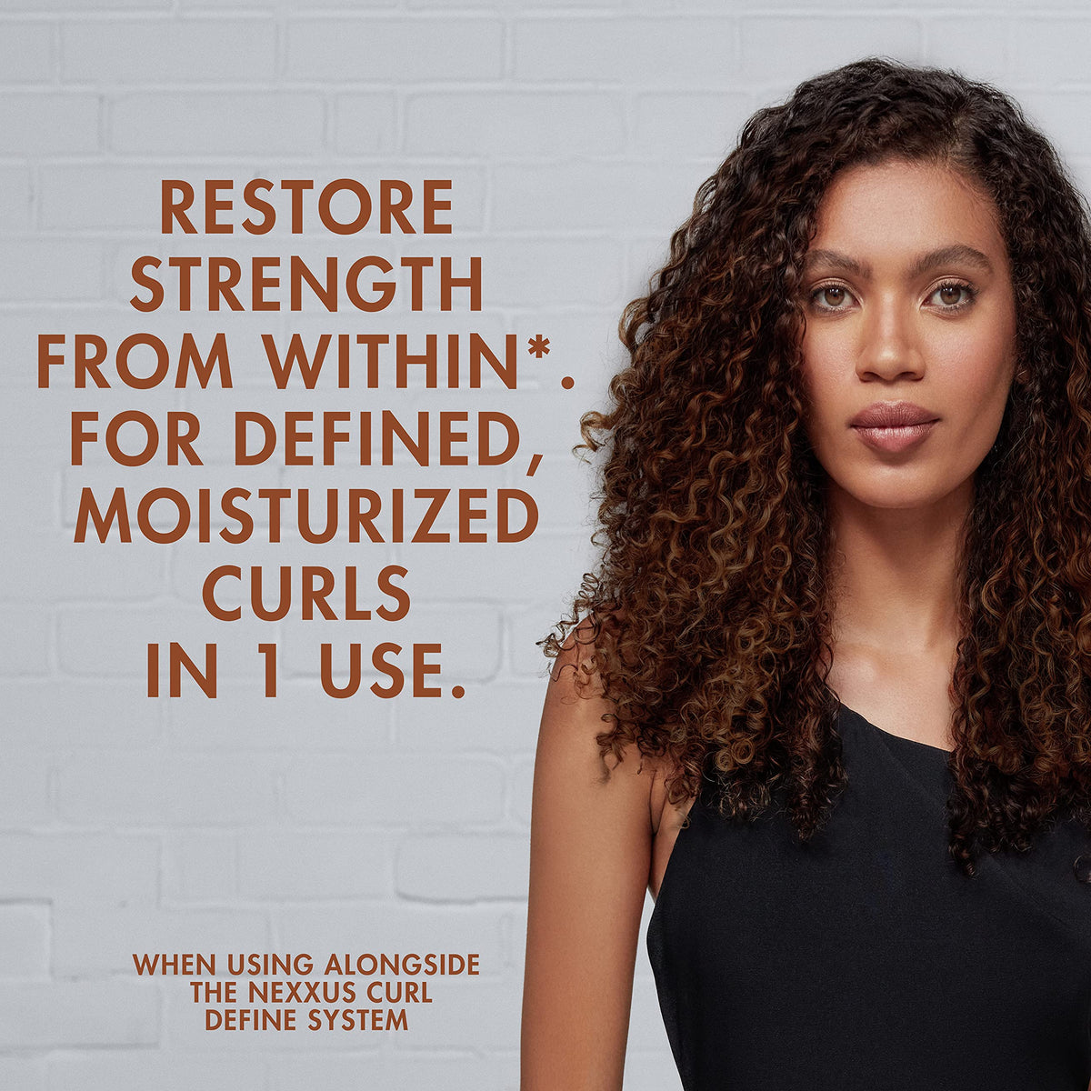 Nexxus Curl Define Leave-in Conditioner for Curly Hair with ProteinFusion Curl Conditioner for Moisturizing Curls 8 oz