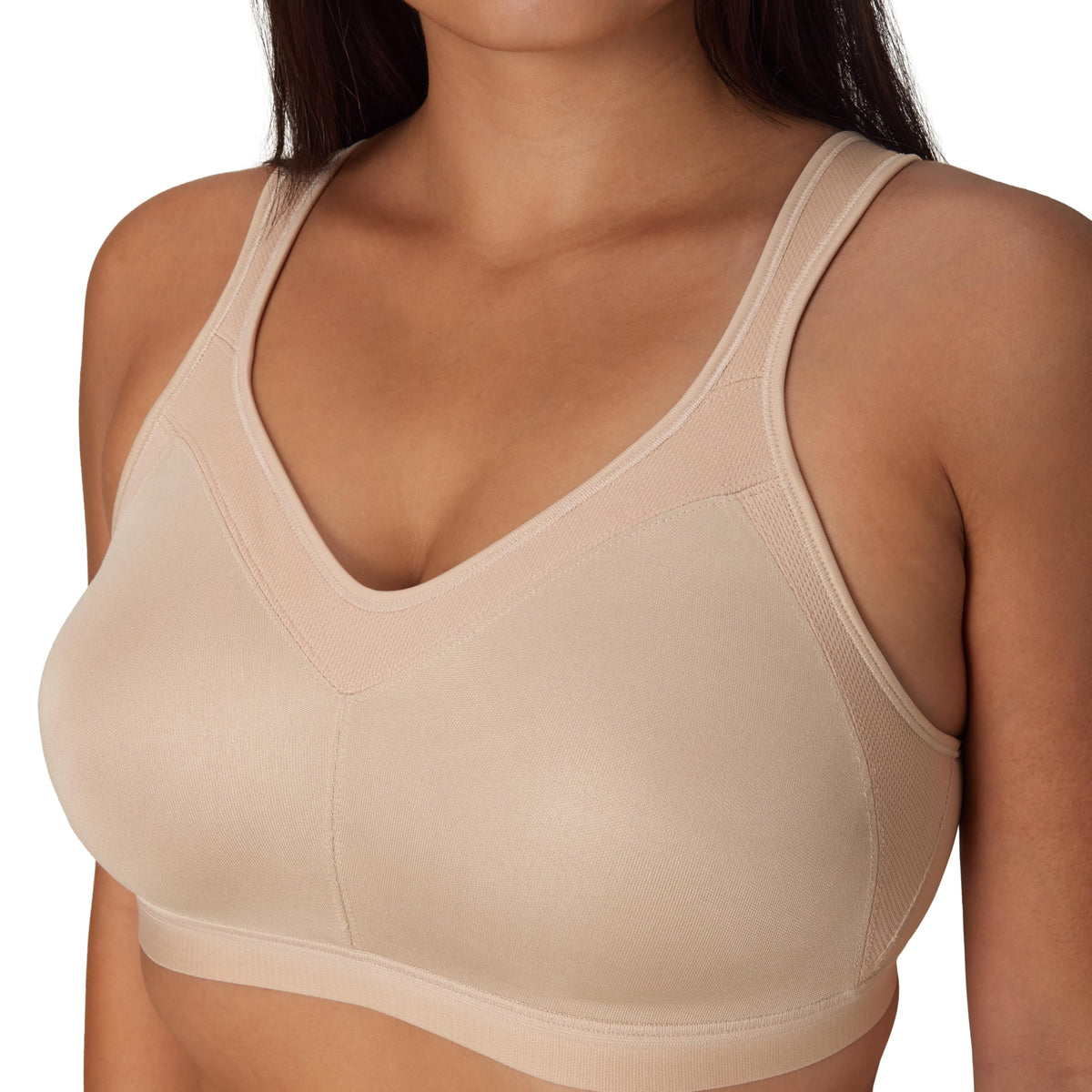 PLAYTEX Womens 18 Hour Wireless Seamless Full-coverage T-shirt With Smoothing Support, Us4159 Bras, Nude, 40C US