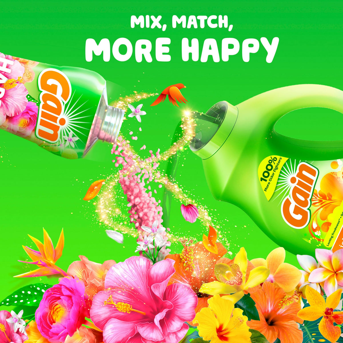 Gain Island Fresh 46 FL oz (1.36L) Liquid Detergent