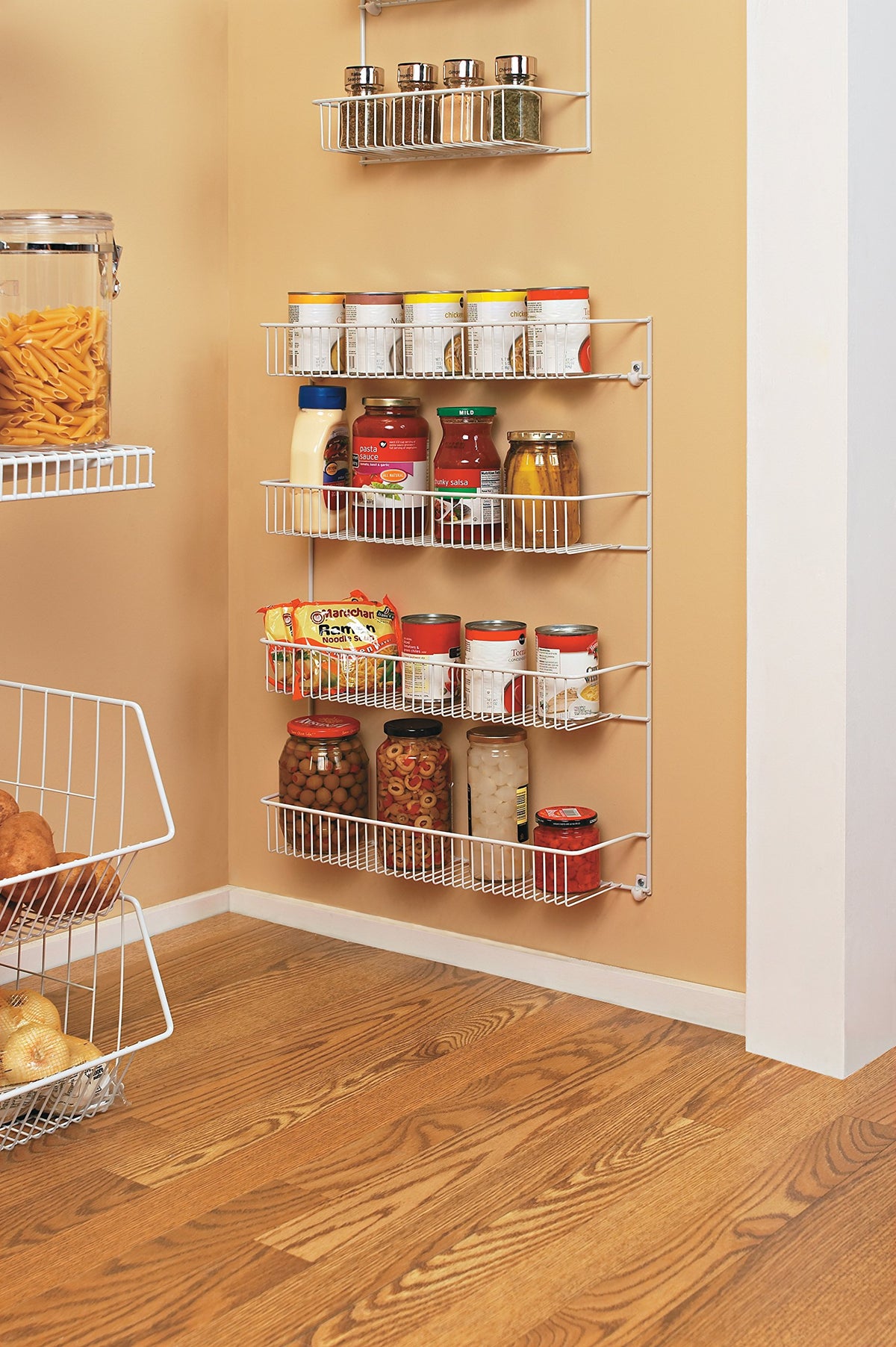 ClosetMaid 8033 4-Tier Wall Rack, 18-Inch Wide, White