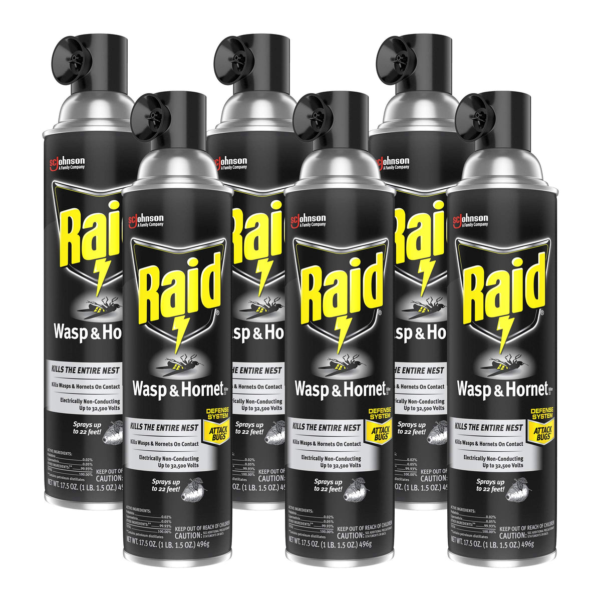 Raid Wasp and Hornet Killer Variation (17.5 Ounce (Pack of 6))