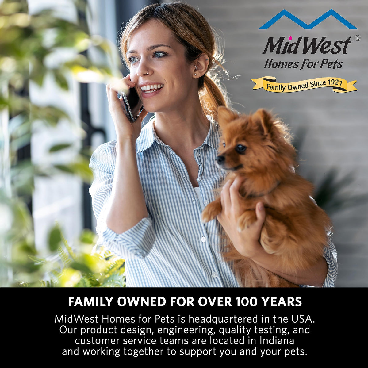 MidWest Homes for Pets Wire Mesh Pet Safety Gate, Dog Gate Expands From 29 - 50 Inches Wide, 44 Inches Tall, Wood, Powder Coated Wire