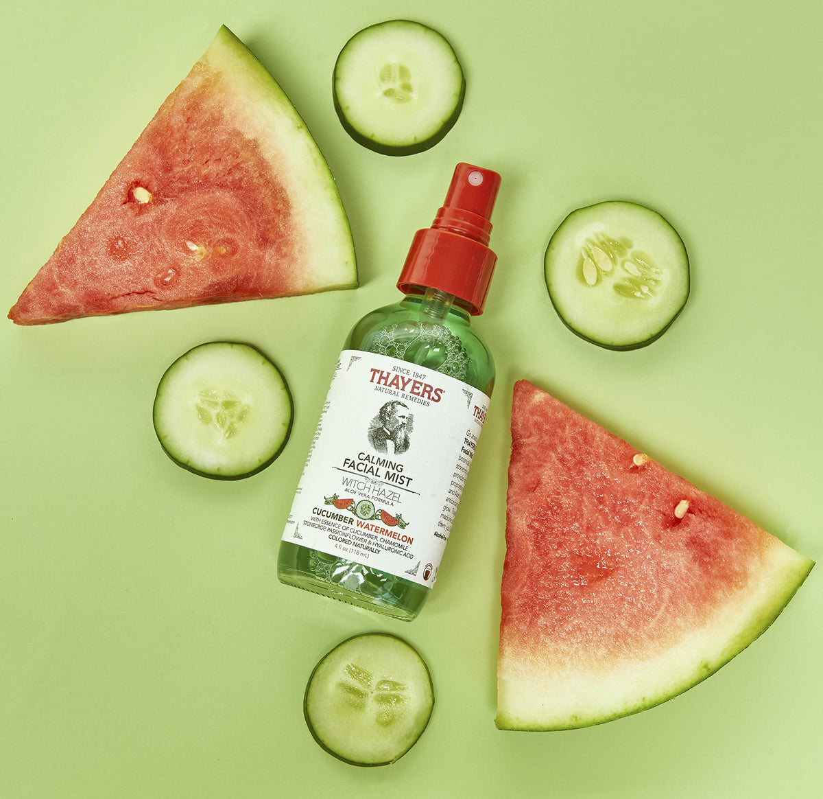 THAYERS Calming Cucumber Watermelon Facial Mist, 4 Ounce