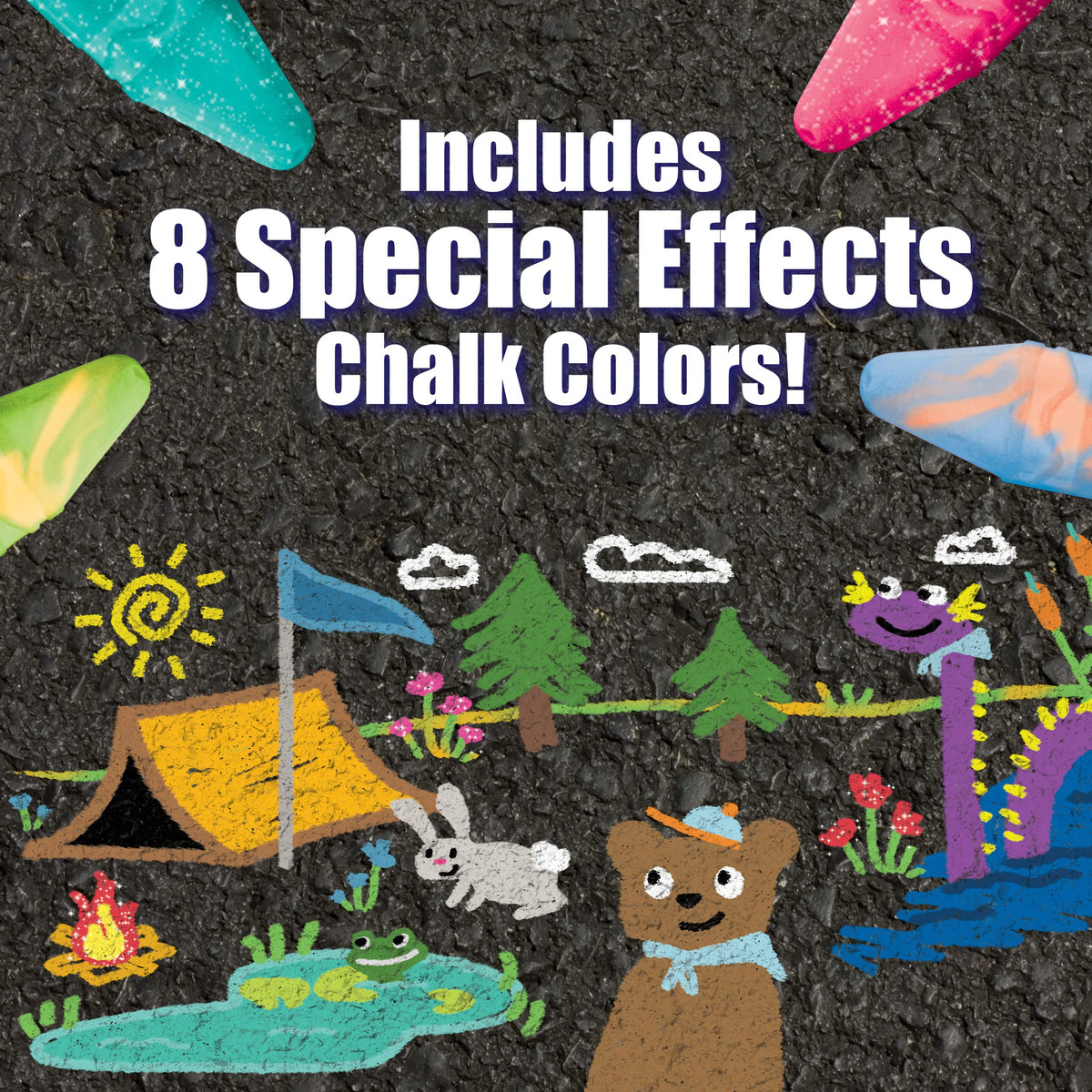 Crayola Washable Sidewalk Chalk - Ultimate 64 Pack