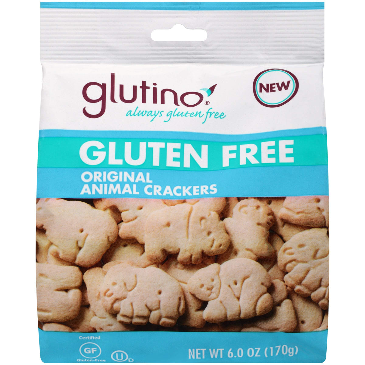 Glutino Glut Animal Crackers Original 6 Oz - 2 pack