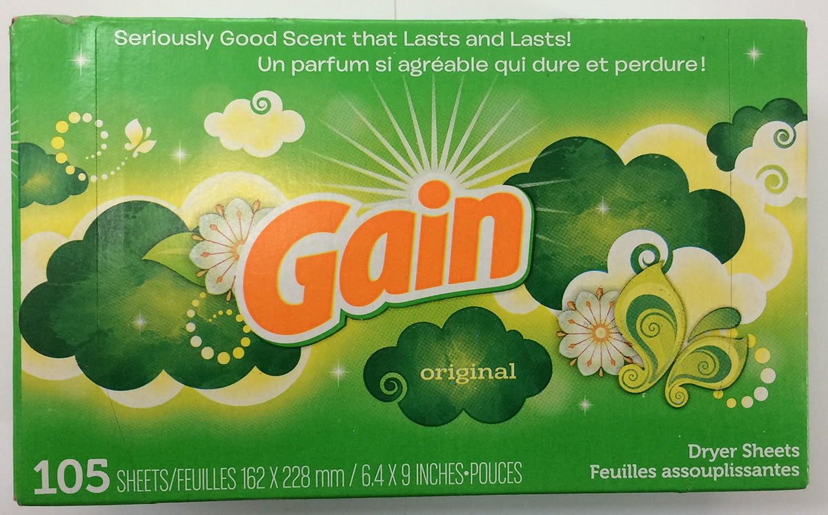 Gain Original Dryer Sheets, 105ct