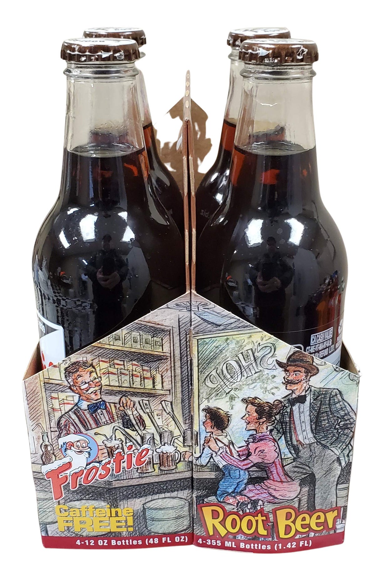 Frostie Soda 12 ounce Glass Bottles (Root Beer, 6)