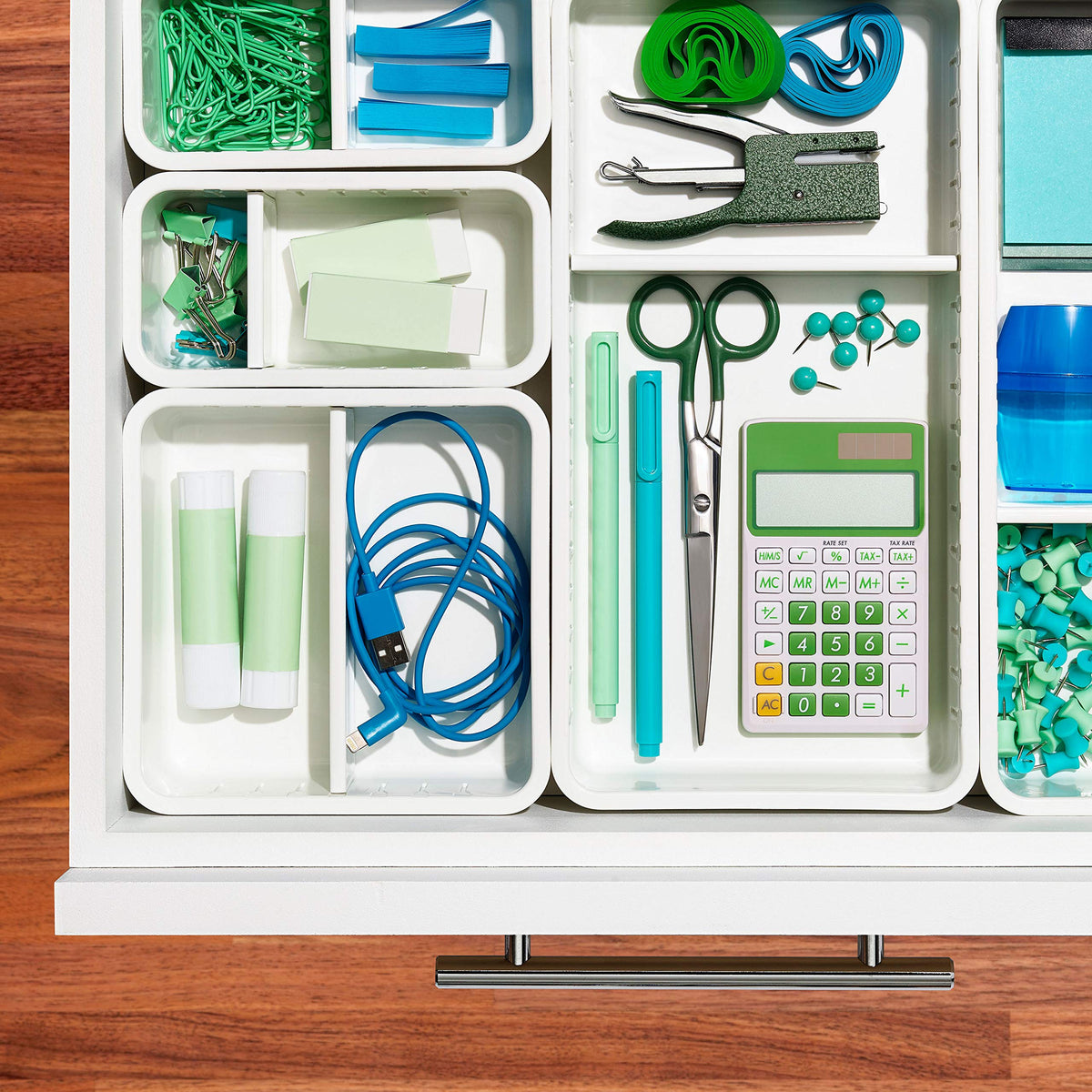 OXO Good Grips Adjustable Bathroom Drawer Bin with Removable Dividers â€“ 6â€x12â€