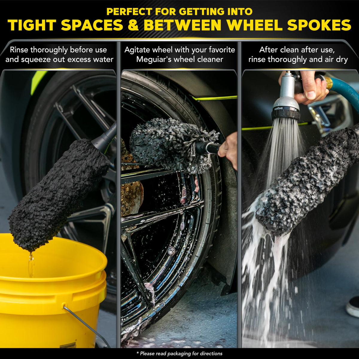 Meguiar's Supreme Wheel Brush, Medium - 1 Brush