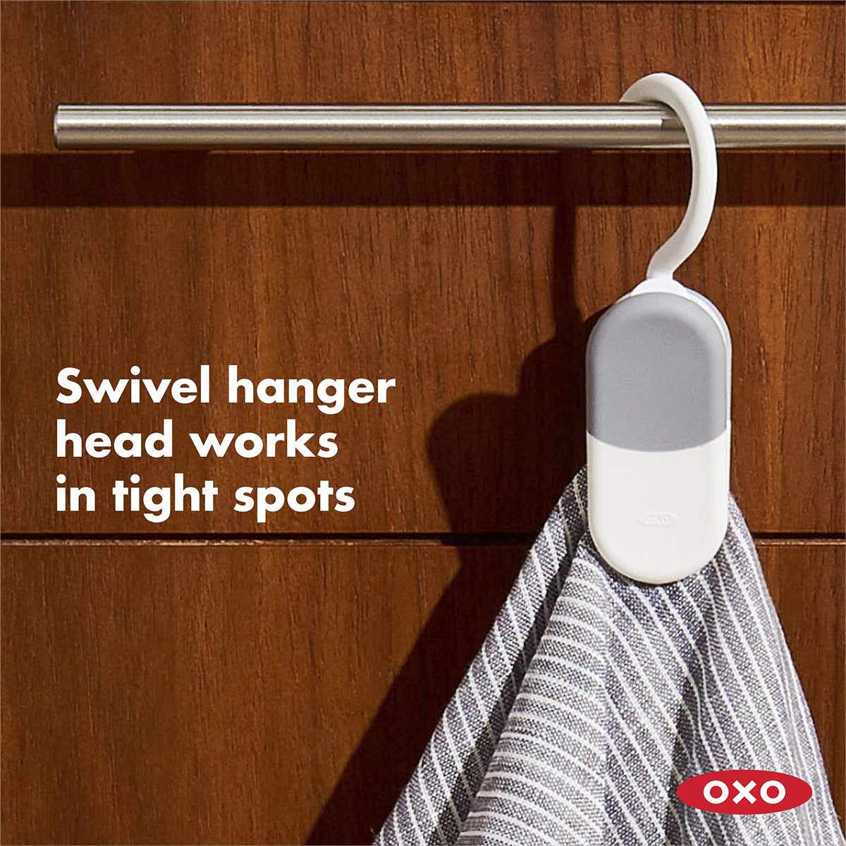 OXO Good Grips 3-Piece ClipHanger Set, White