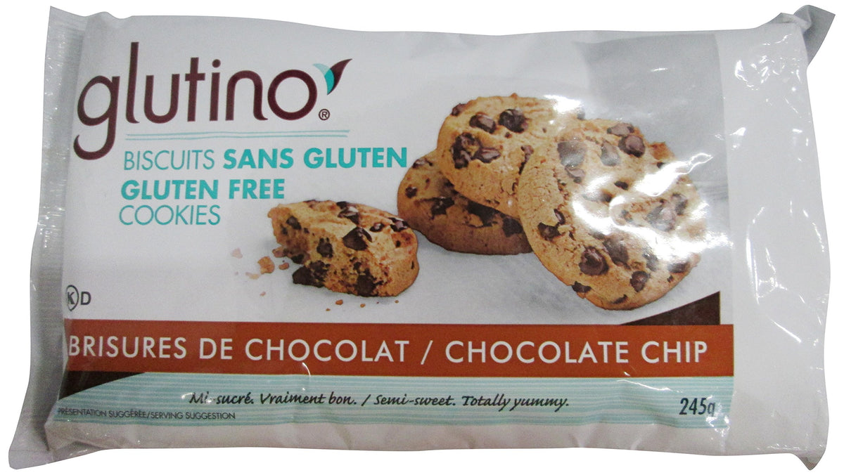 GLUTINO Chocolate Chip Cookies, 245 GR
