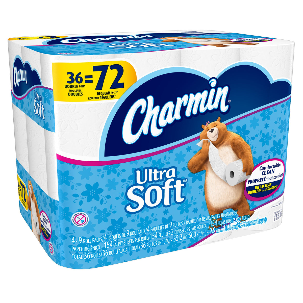 Charmin Ultra Soft Toilet Paper 36 Double Rolls
