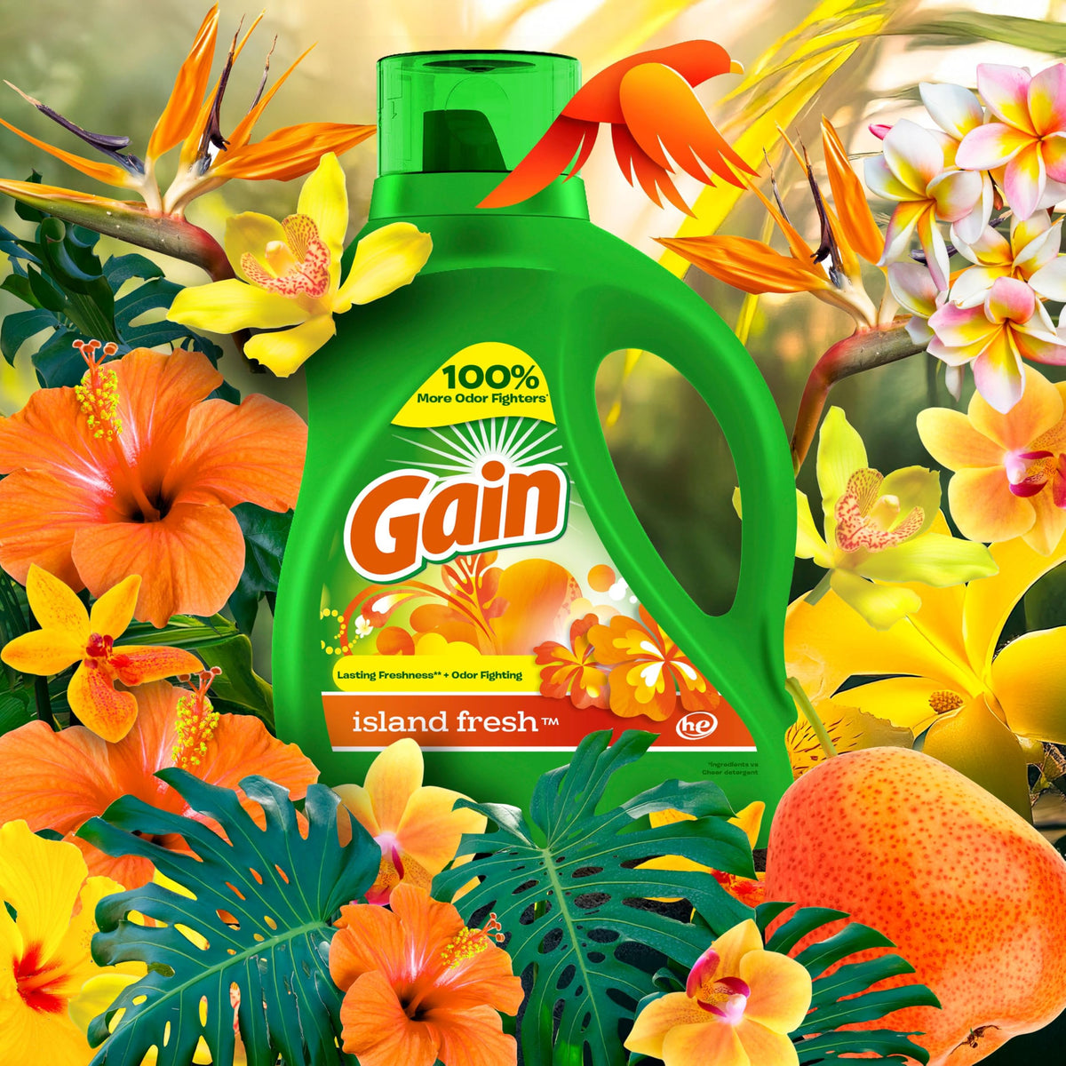 Gain Island Fresh 46 FL oz (1.36L) Liquid Detergent