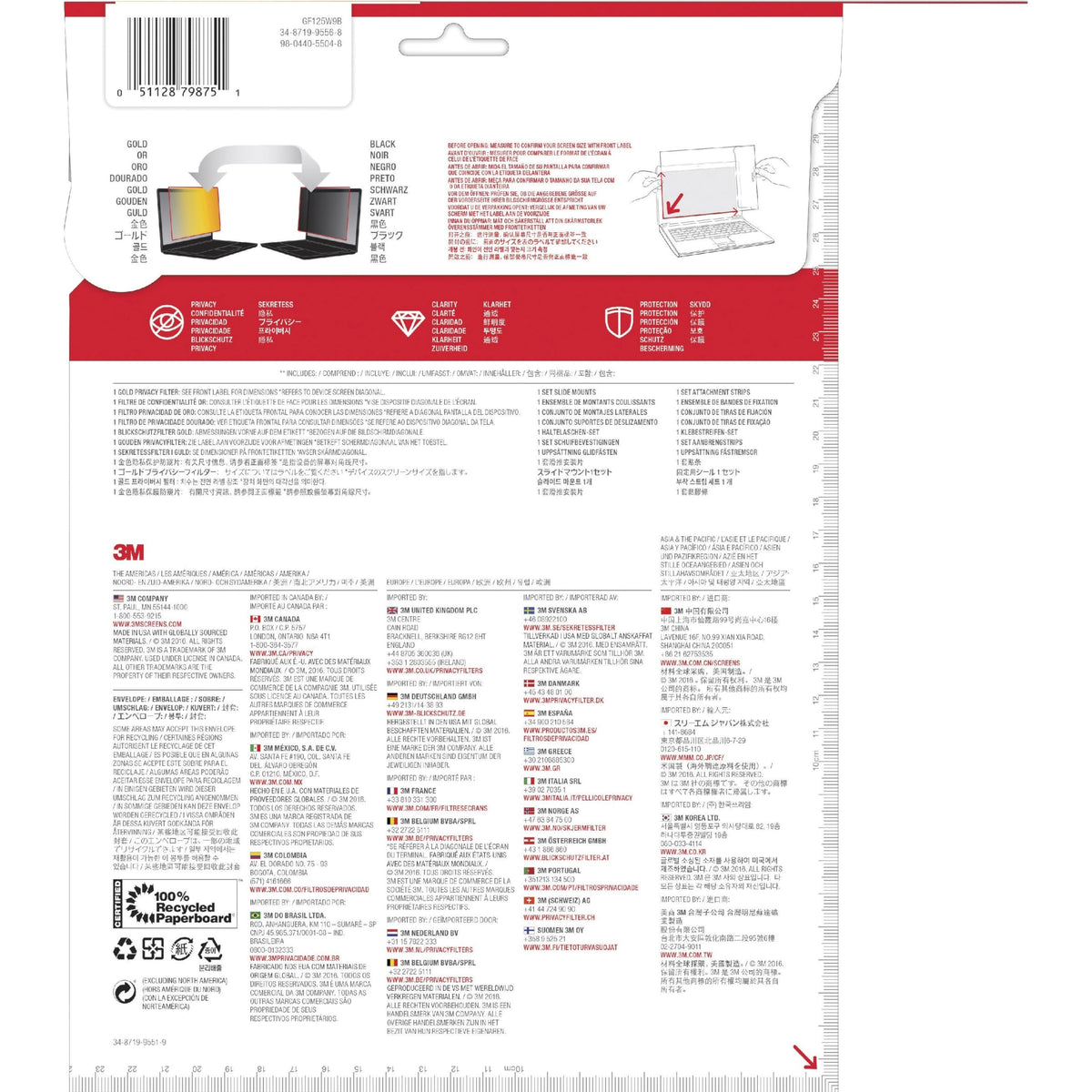 3M Gold Privacy Filter Gold