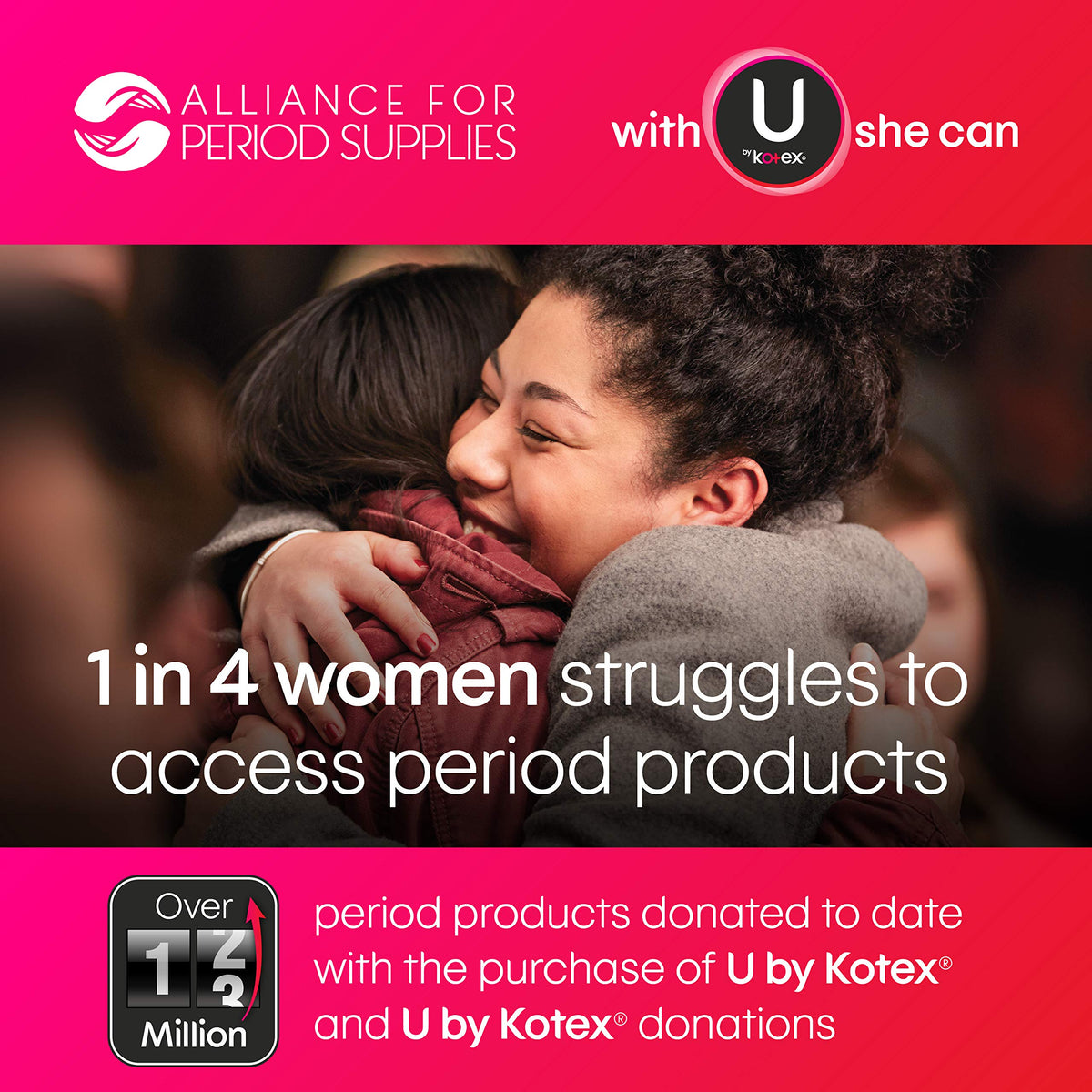 U by Kotex Click Compact Tampons, Regular Absorbency, Unscented, 32 Count
