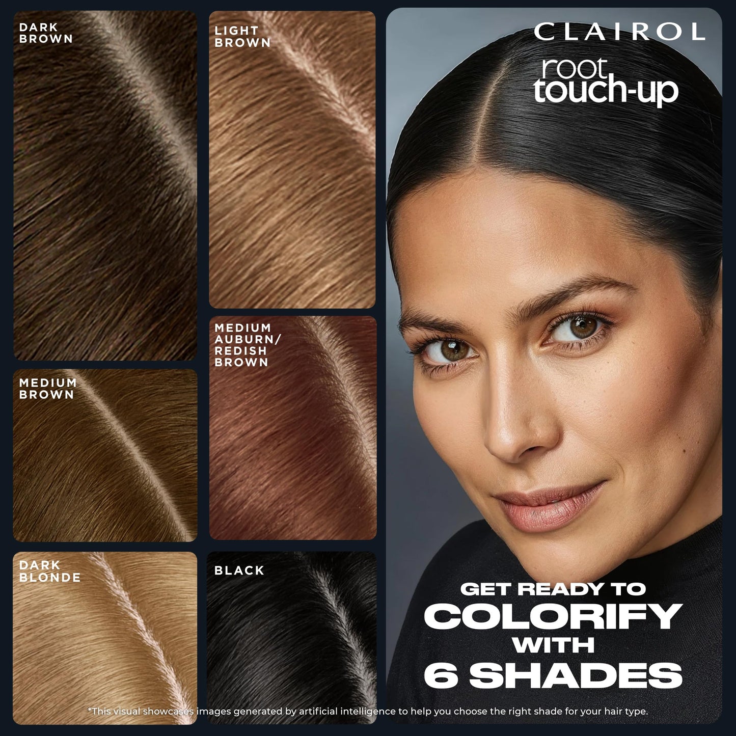 Clairol Root Touch-Up Semi-Permanent Hair Color Blending Gel, 7 Dark Blonde, Pack of 1