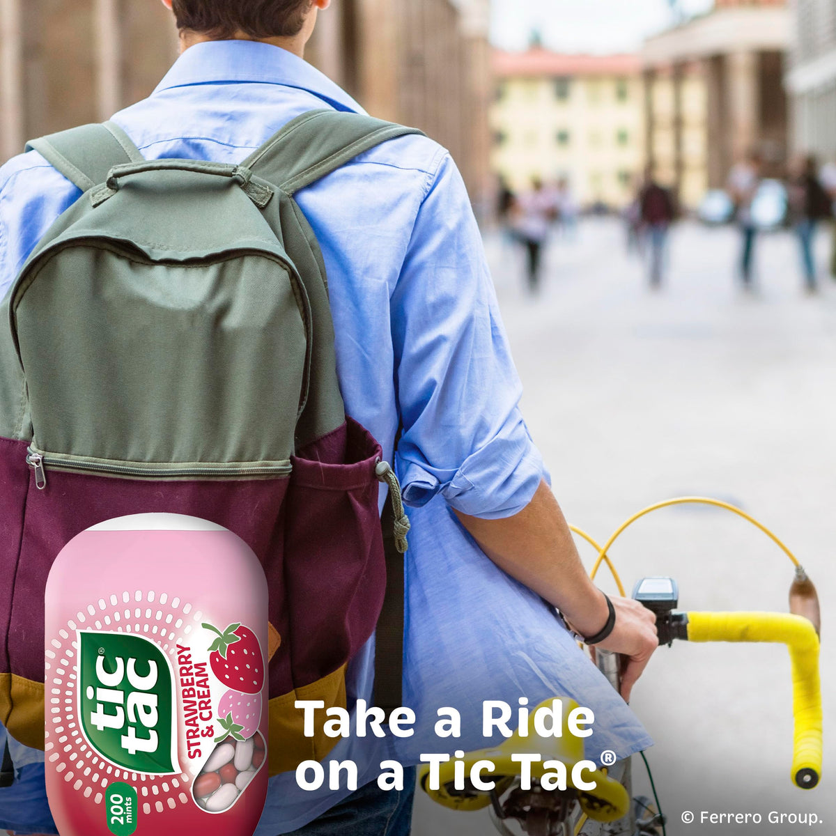 Tic Tac Strawberry & Cream Flavored Mints, Bulk 8 Pack, On-The-Go Refreshment, 3.4 oz Each