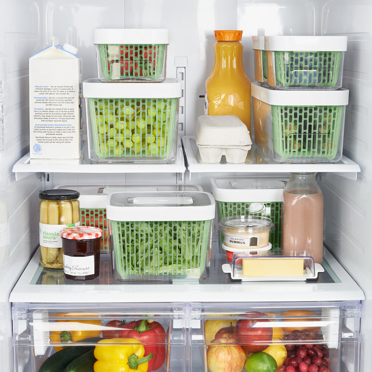 OXO Good Grips GreenSaver Produce Keeper - Large,White,Green