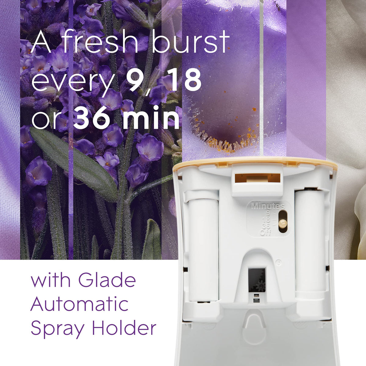 Glade Automatic Spray Refill, Air Freshener, Lavender & Vanilla, 6.2 oz