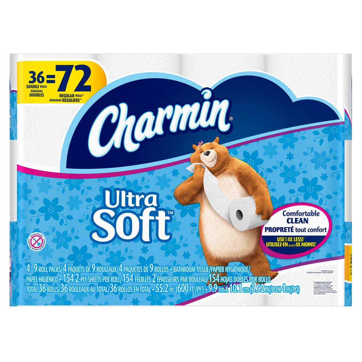 Charmin Ultra Soft Toilet Paper 36 Double Rolls
