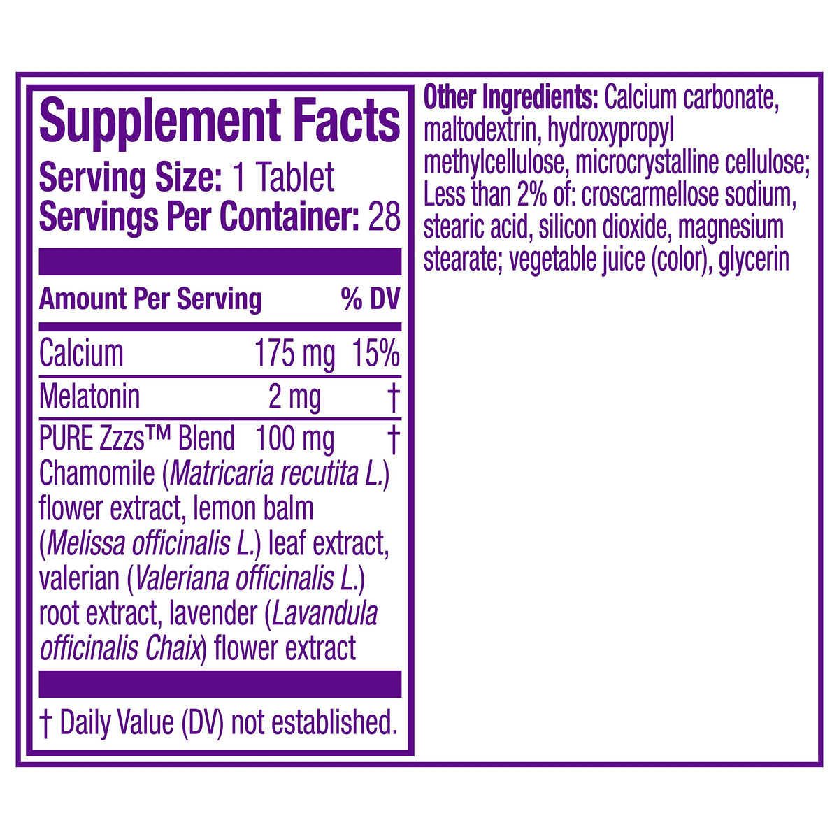 Vicks, ZzzQuil Pure Zzzs All Night Extended Release Melatonin Sleep Aid Tablet, 28 Count