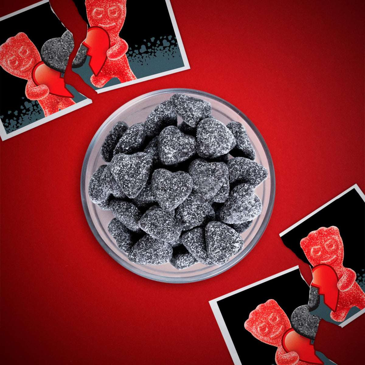 SOUR PATCH KIDS Sour Hearts Black Raspberry Soft & Chewy Candy, Valentines Day Candy, Bulk Candy, 12 - 3.08 oz Boxes