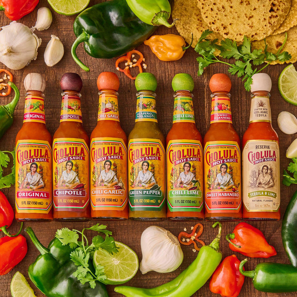 Cholula Green Pepper Hot Sauce, 5 fl oz