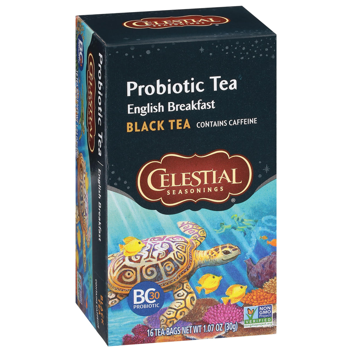 Celestial Seasonings Black Tea, Probiotic Tea, English Breakfast, 16 Count (Pack of 6) (Packaging May Vary)