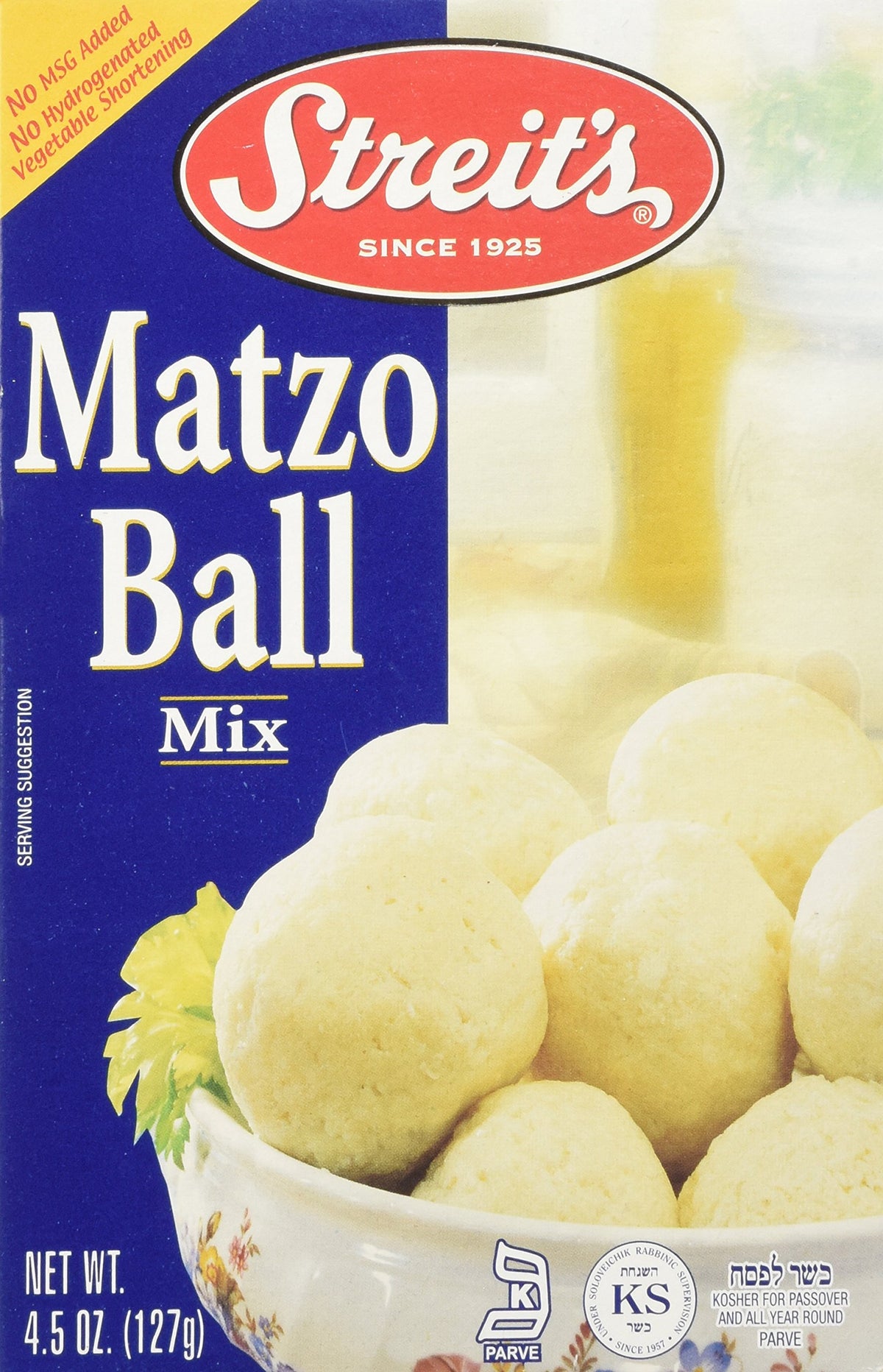 Streit's Matzo Ball & Soup Mix, Kosher For Passover, 4.5 Oz (Pack of 3)