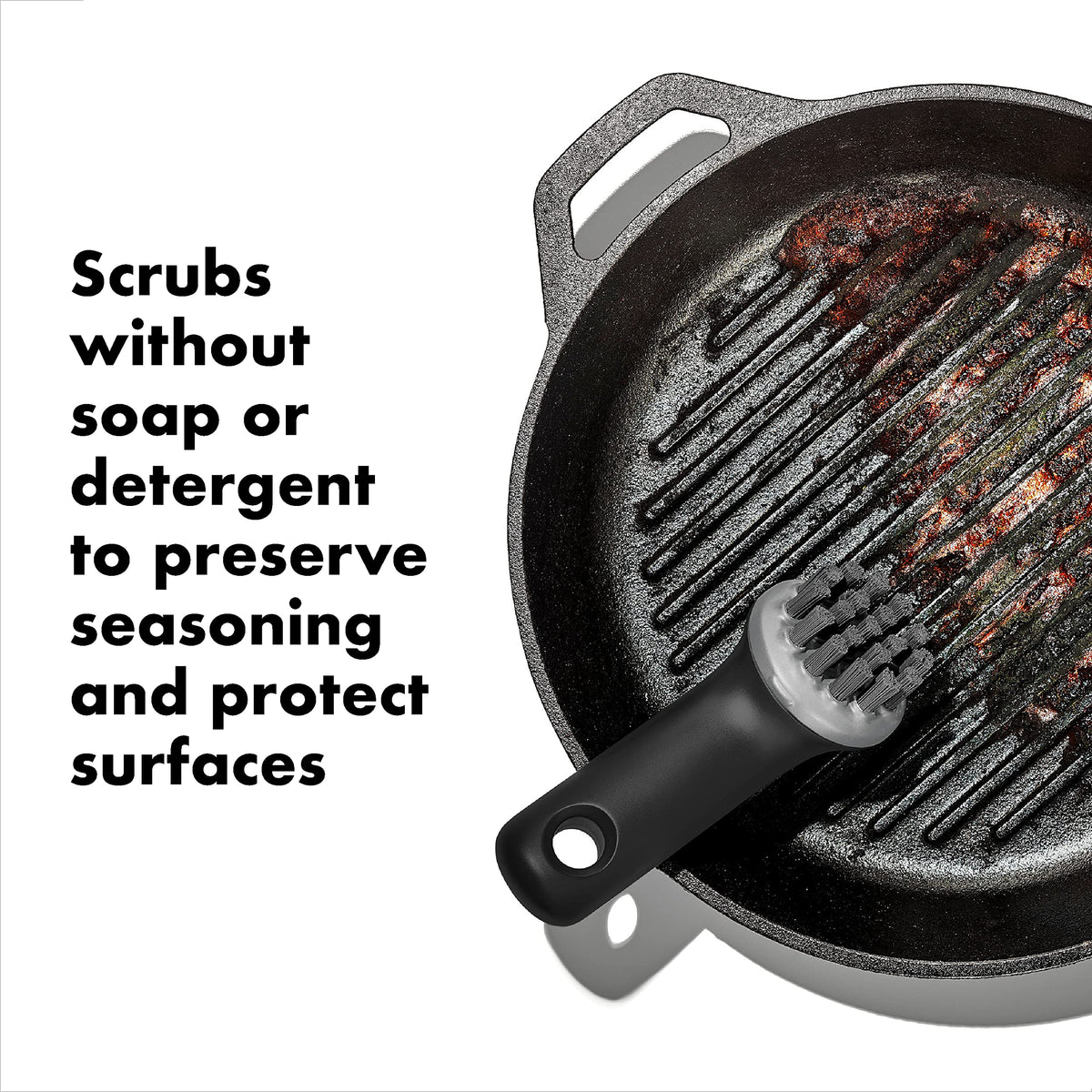 OXO Good Grips Cast Iron Brush​