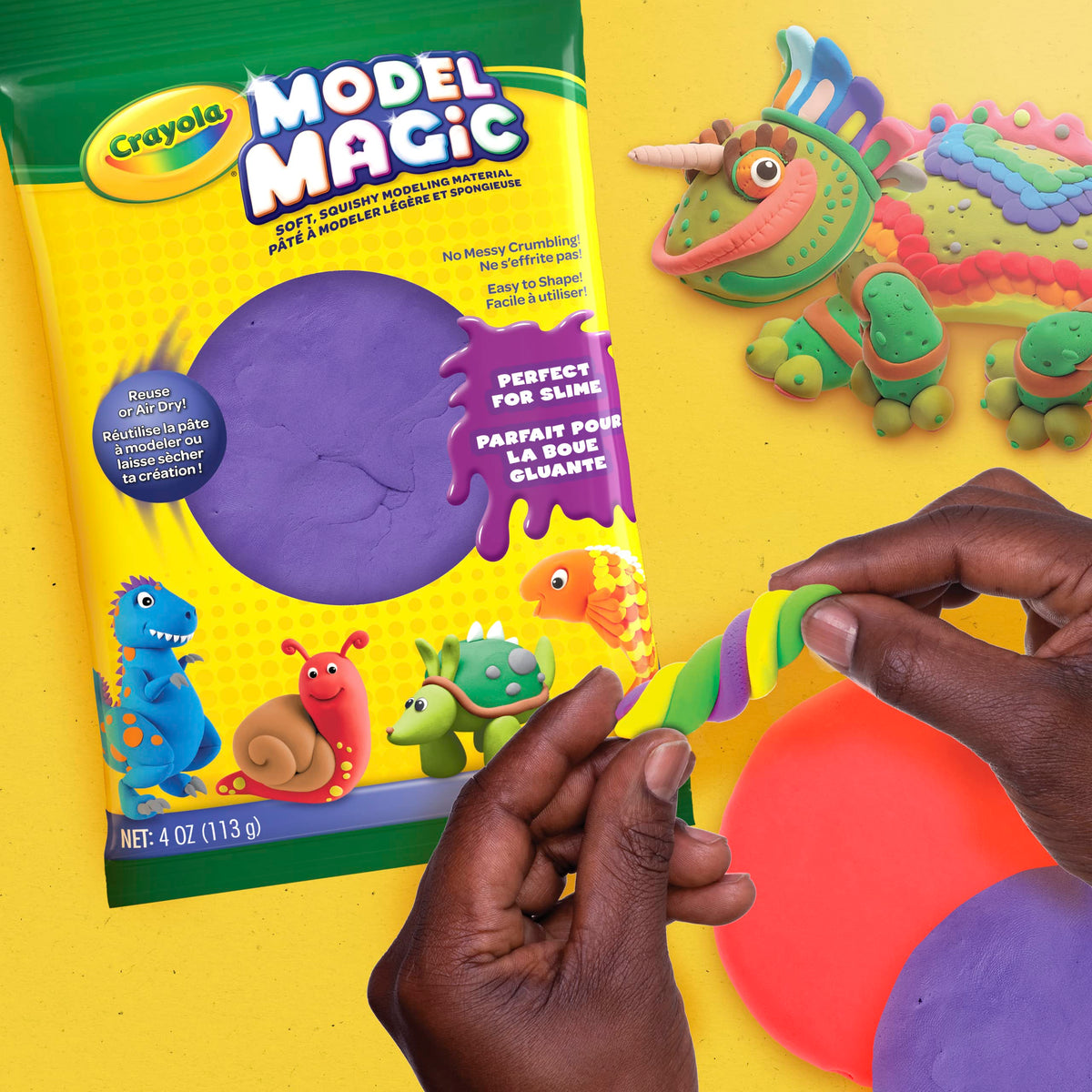 Crayola Model Magic Kit, Multicoloured, 22.86 x 13.97 x 2.03 cm, Purple