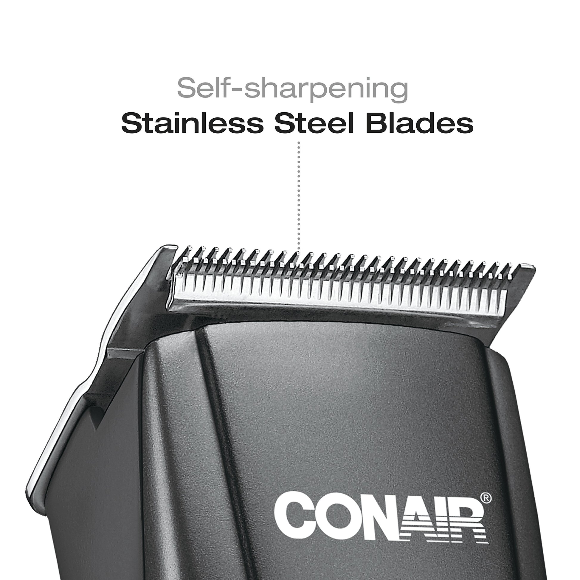 ConairMAN Simple Cut, Hair Clippers for Men, 12-piece Home Hair Cutting Kit