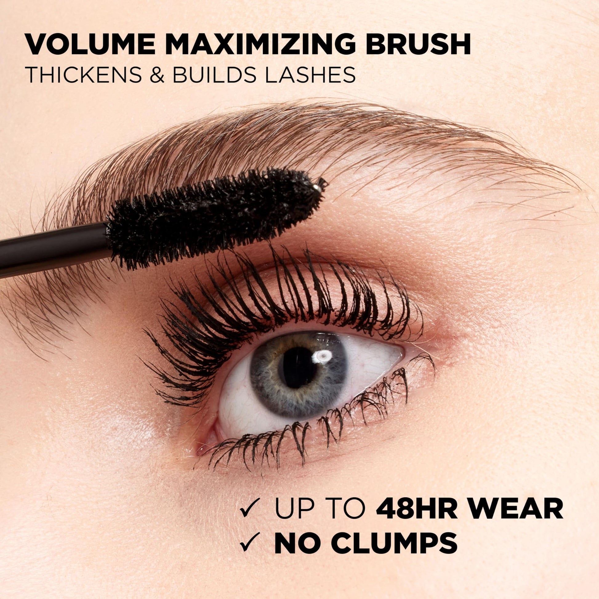 Lâ€™OrÃ©al Paris Makeup Voluminous Original Waterproof Mascara, Black Brown, 0.28 Fl Oz (Pack of 2)