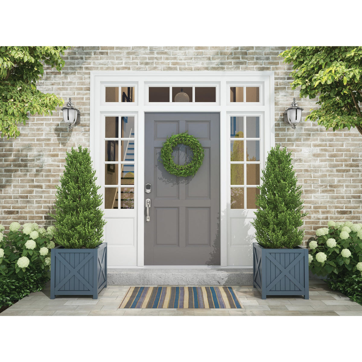 Schlage Encode Smart WiFi Deadbolt with Camelot Trim In Bright Chrome