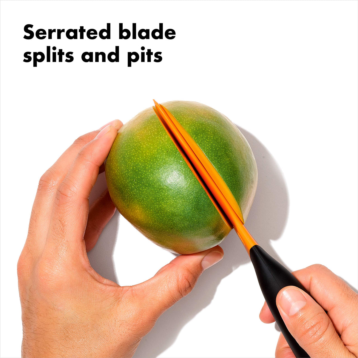 OXO Good Grips Mango Slicer with Scoop,Orange 1 x 1.5 x 7"