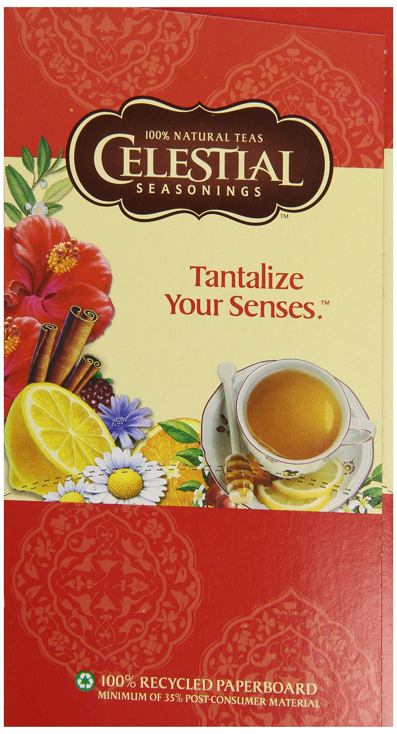 Celestial Seasonings Lemon Zinger Herbal Tea, Single-Serve Keurig K-Cup Pods, 24 Count