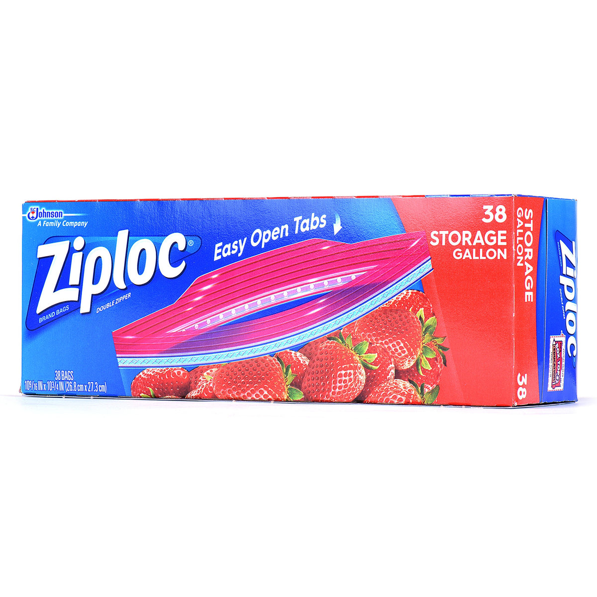 Ziploc Storage Bag, Gallon, 38 Count