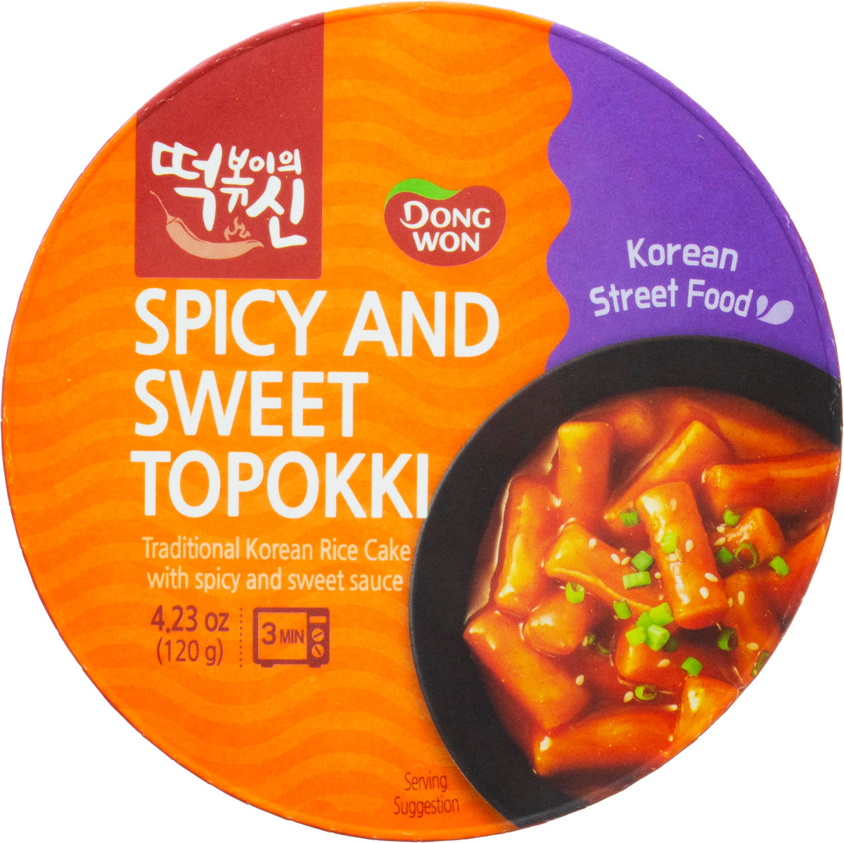 Dong Won Sweet & Spicy Sauce Tokbokki In Cup, 4.23 Ounces (Pack Of 8)