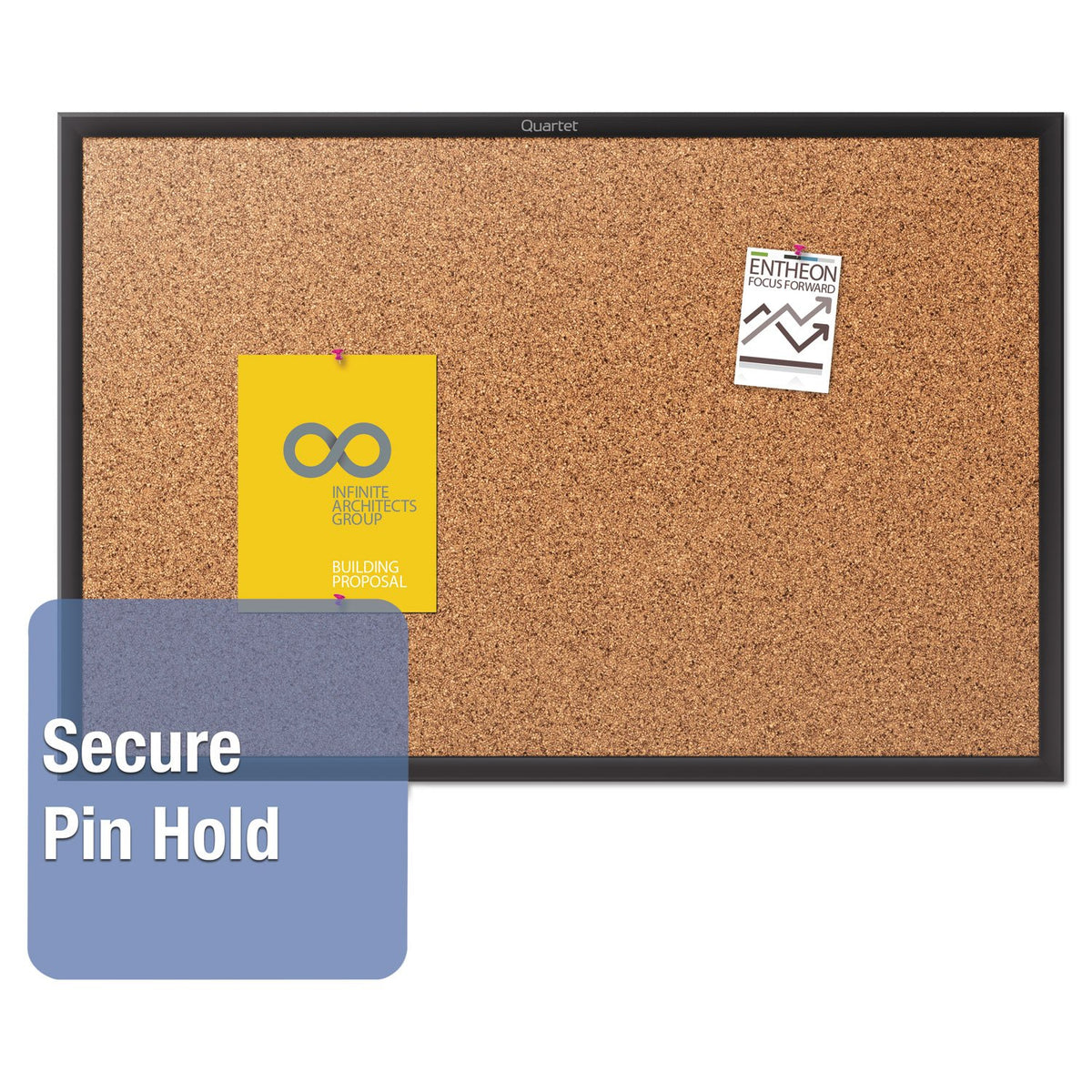 Quartet® Classic Cork Bulletin Board
