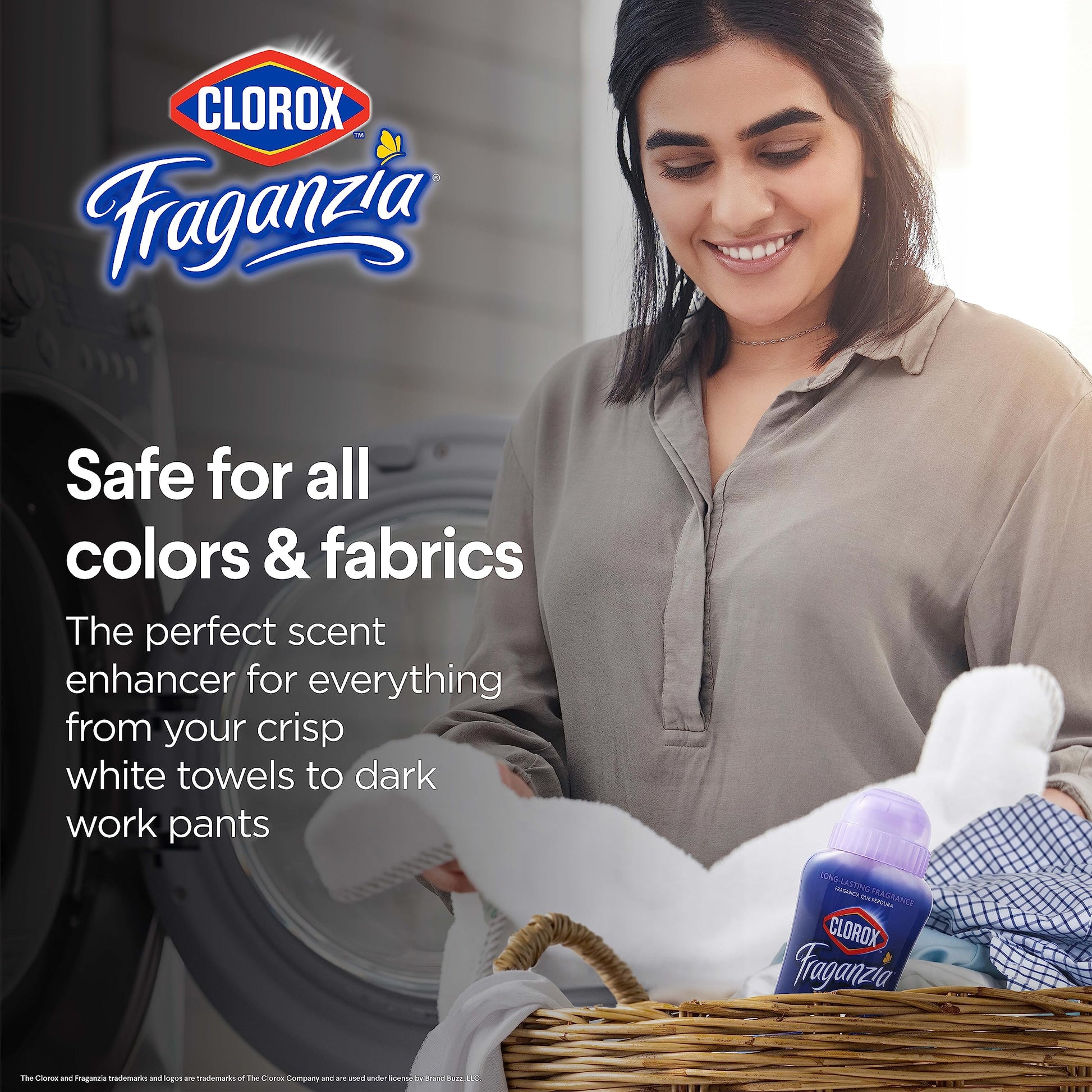Clorox Fraganzia Laundry Scent Booster Crystals in Lavender with Eucalyptus Scent - Scented In-Wash Freshener Beads for Fresh, Clean, Great Smelling Clothes and Linens, 18 Oz - 2 Pack