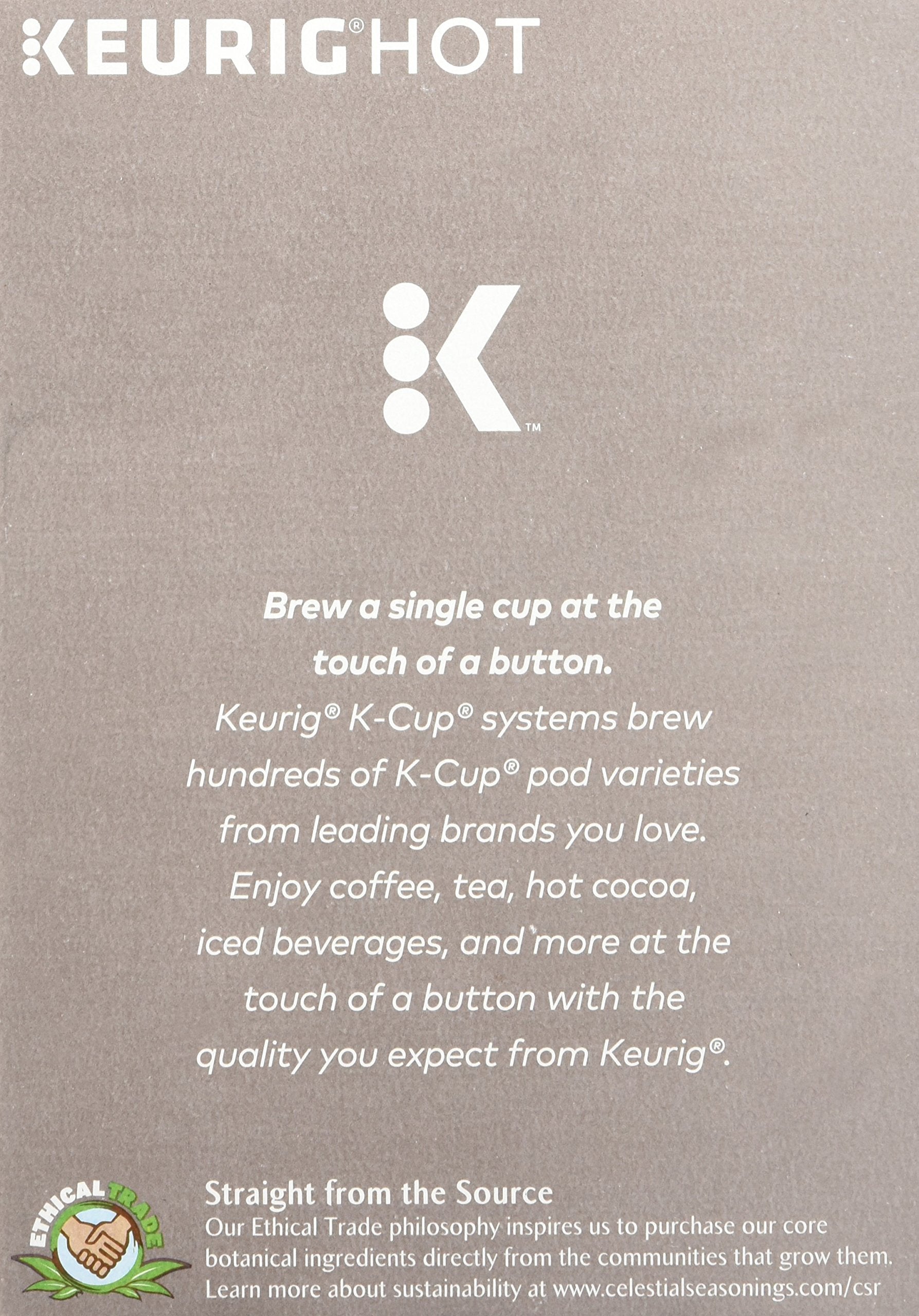 Celestial Seasonings Lemon Zinger Herbal Tea, Single-Serve Keurig K-Cup Pods, 24 Count